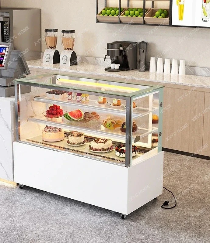 

A Refrigerated Display Cabinet Right Angle Small Fruit West Point Desktop Air-cooled Fresh-keeping Freezer