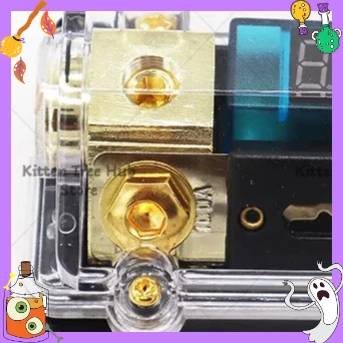 100-300A Fuse Holder For Car Audio System LED Digital Display 6-20VDC Stereo Distribution Block Transparent Fuse Box 1 In 1 OUT