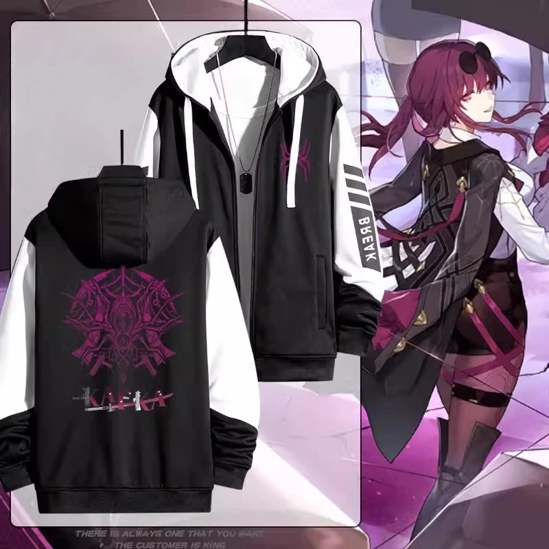 Hot Game Honkai Star Rail Kafka 3D Print Zip Up Women/Men Hoodie Sweatshirt Streetwear Hip Hop Cosplay Zipper Hooded Jacket