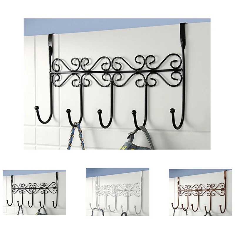 Door Hooks Hanger Wall Organizer Keys Hanger on Top Door Hooks for Bag Holder Clothes Coat Rack Towel Hooks Home Accessories