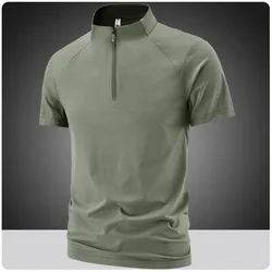 Quick Dry Sport T Shirt Men Top Tees Summer Streetwear Short Sleeves Casual Gym Jogging Sport Running Tshirt Clothes 6XL 7XL 8XL