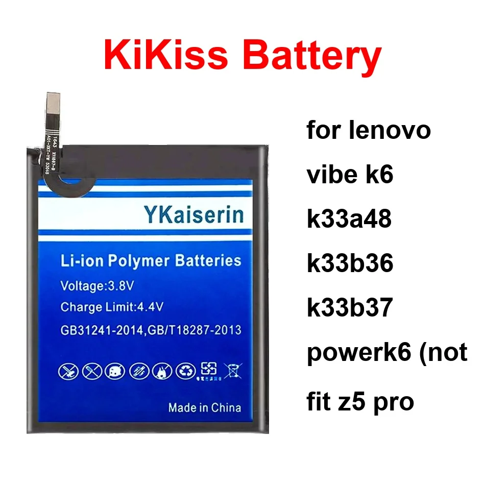 

BL272 L78031 L78032 For Lenovo Vibe K6 K33a48 K33b36 K33b37 POWERK6 Not Fit Z5 Pro Mobile Phone Battery 4000-5000Mah
