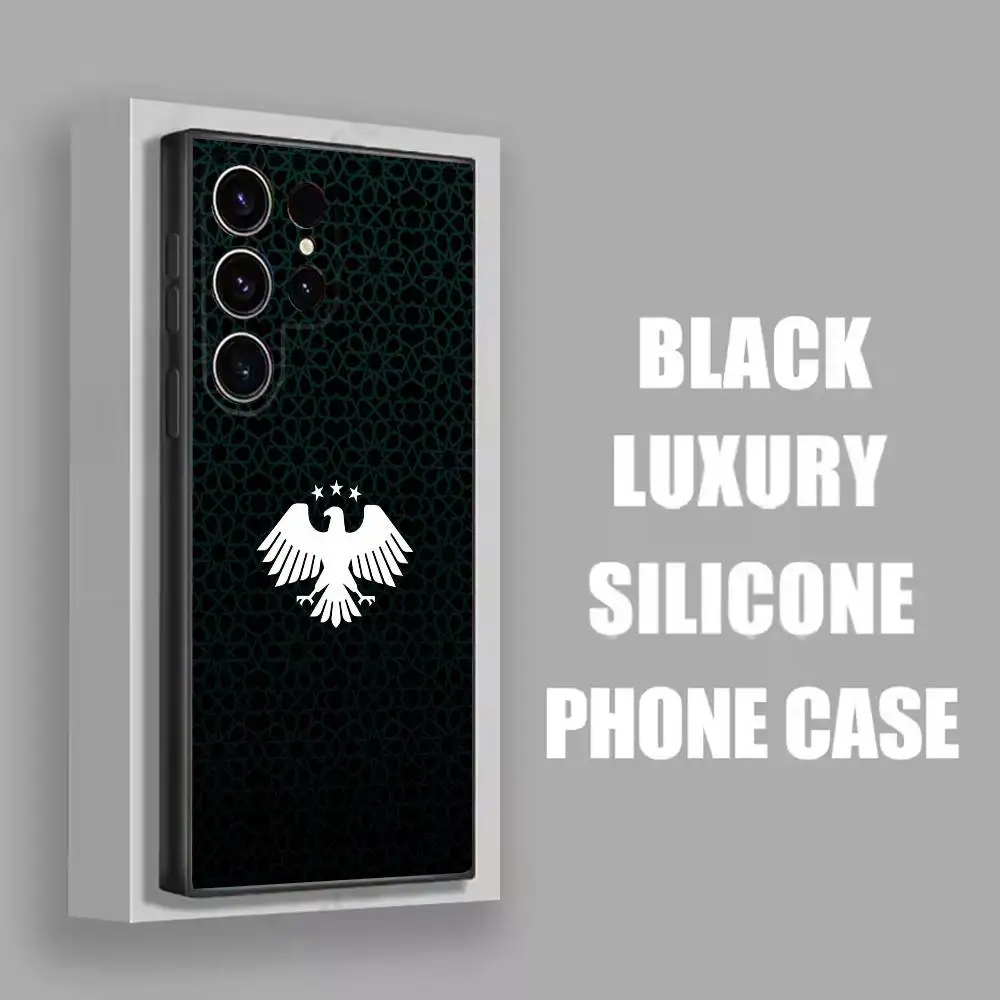 เคสโทรศัพท์ลายธงชาติซีเรีย สำหรับ Samsung S25,S24,S21,S22,S23,S30,Ultra,S20,Plus,Fe,Lite,5G สีดำ