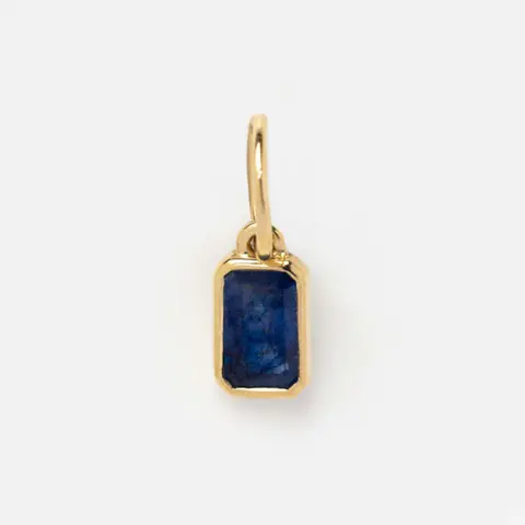 Rostfritt stål rektangulära födelsestenar berlocker zirkonpärlor för DIY smycken halsbandstillverkning armbandsfynd hantverk örhängen 10 best sales berlock gör-det-själv - №9