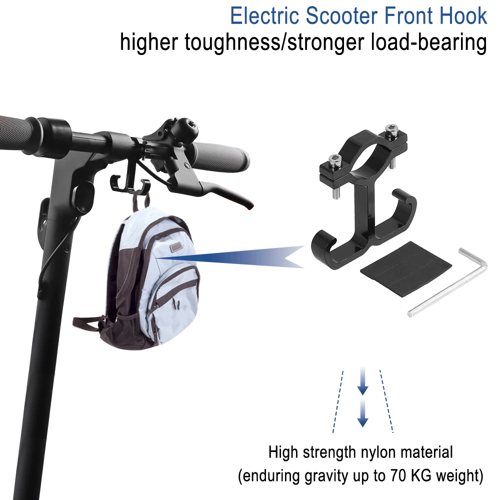 Universal E-Scooter Front Hook for Ninebot G30 G2 G3 E3 F3 for Xiaomi 4 4Lite 4Pro 5 5Pro 5Max Scooter Helmet Hanger Bag Holder