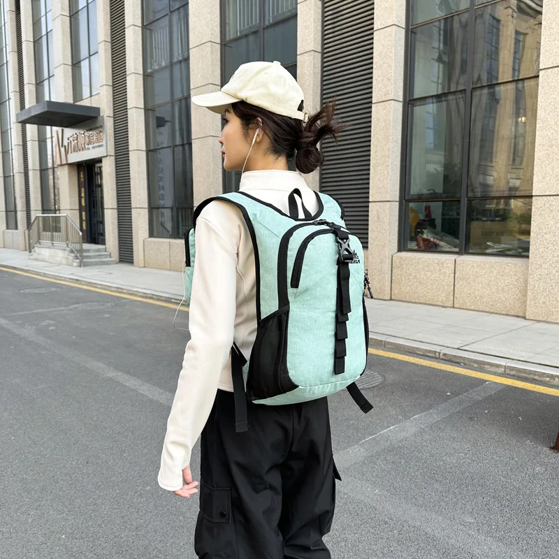 Shoulder outdoor sports light folding hiking bag large capacity riding leisure large capacity waterproof running backpack