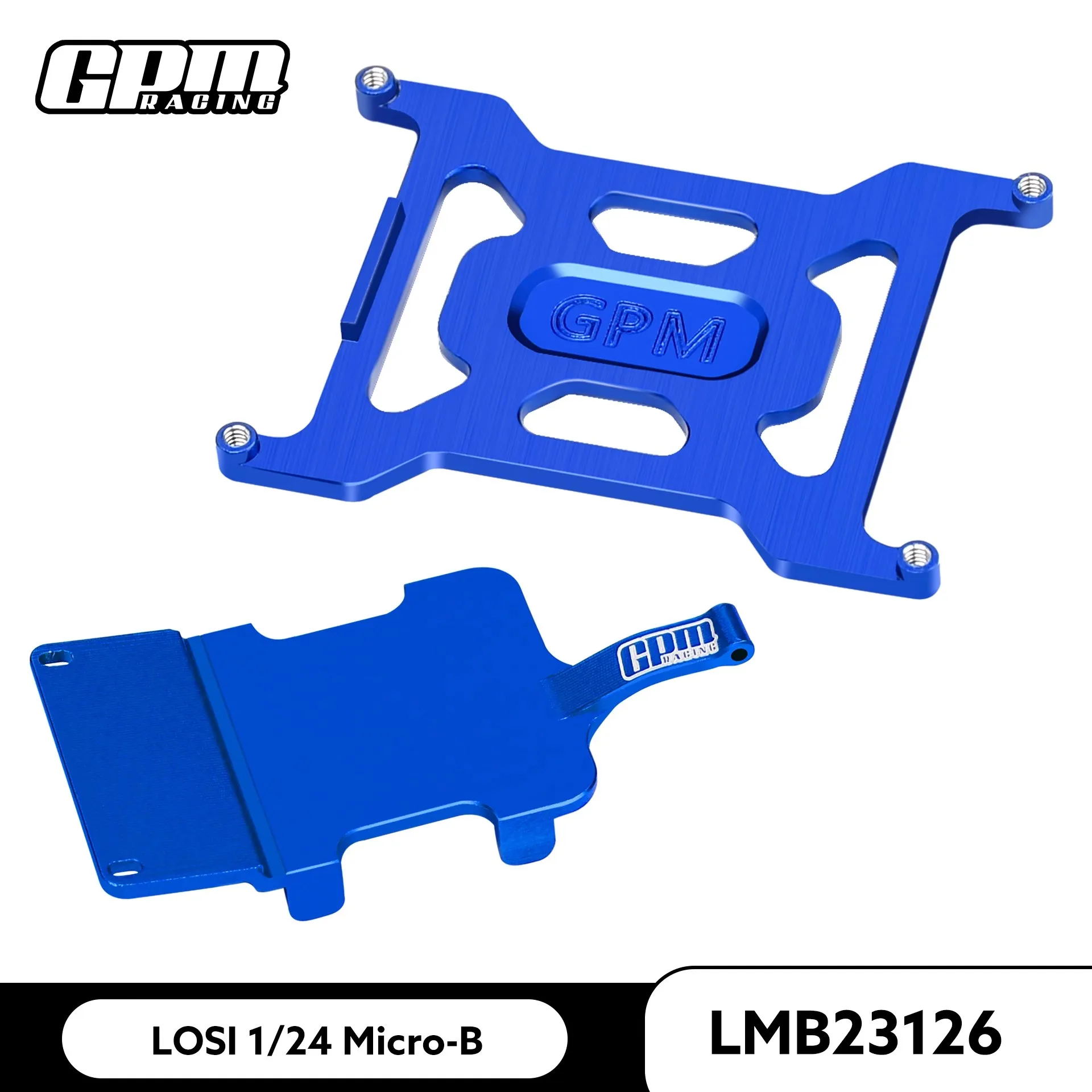 GPM upgrade part LOSI 1/24 Micro-B aluminum alloy 7075 battery fixing bracket+ESC and receiver bracket