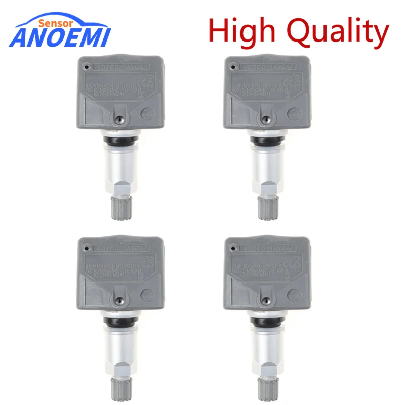Nuevo Sistema de supervisión de presión de neumáticos TPMS para Nissan para Infiniti 407001 AY0A 407002138 R 40700-1AY0A 433Mhz