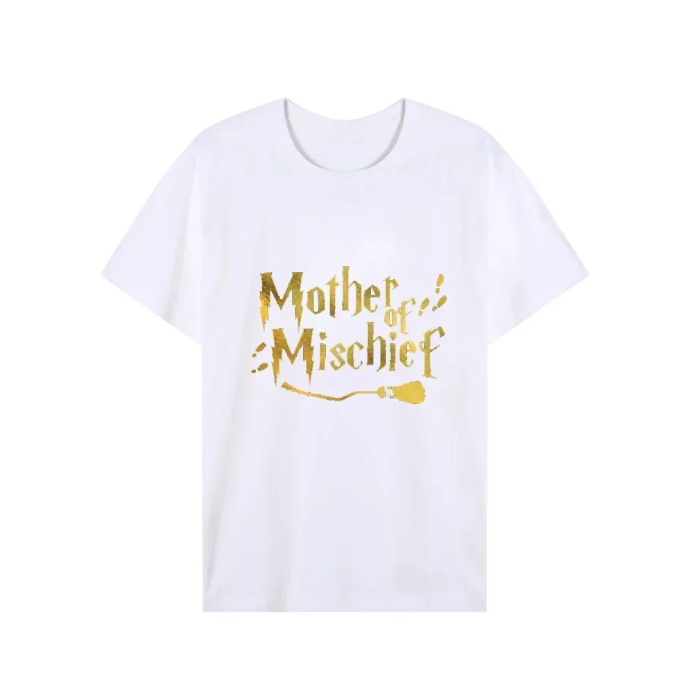 Casual Short Sleeve Tops for Women T Shirt Lady Fashion Summer Funny Witch Themed Hen Party Women Tshirts Team Bride Tee T-Shirt