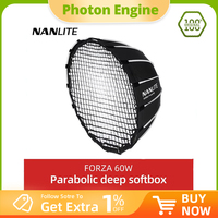NANLITE Portable 60CM Quickly Fast Installation Deep Parabolic Softboxfor Forza 60 Softbox (EC-FZ60)