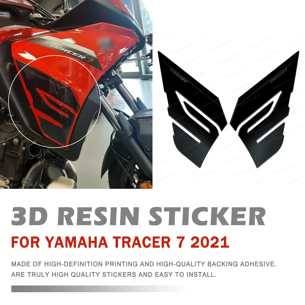 

For YAMAHA TRACER 7 2021 Motorcycle 3D Gel Resin Stickers Kit Guards Front Fender