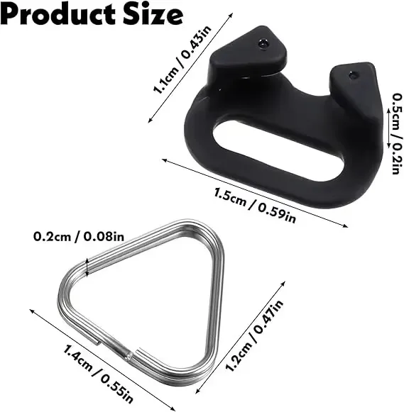 Universal Camera Quick Release Connector Buckle Stainless Steel Triangle Split Rings Camera Strap Adapter Hook Lug Ring for Sony