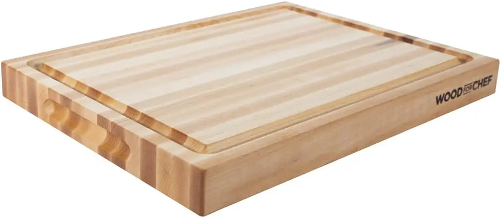 

Cutting Board Heavy Reversible Butcher Block with Juice Groove for Cutting Meat