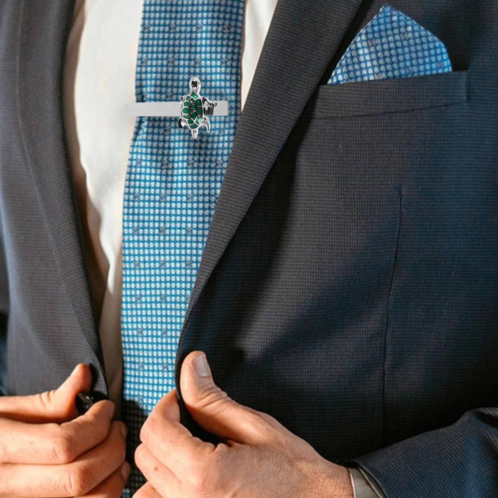 

Turtle Tie Clip Animal Design Stylish Men'S Fashion Accessory For Wedding Business Formal Wear Unique Clasp