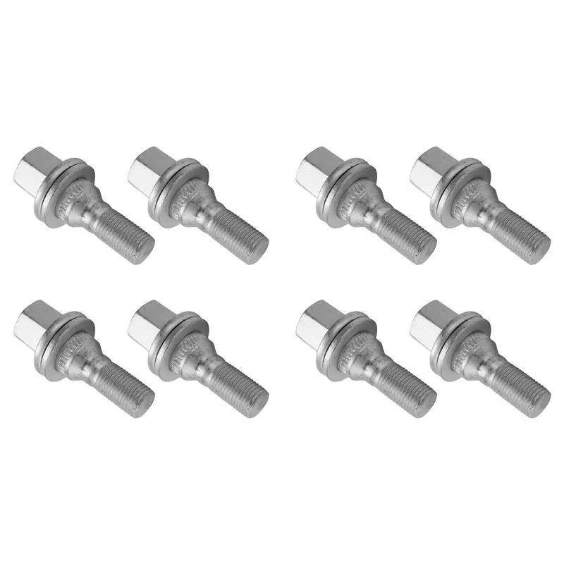 

Rare 8Pcs 17Mm Car Wheel Nuts Bolts Flat Seat For 206 308 3008 207 CC SW 508 Citroen C5 C4L 540567