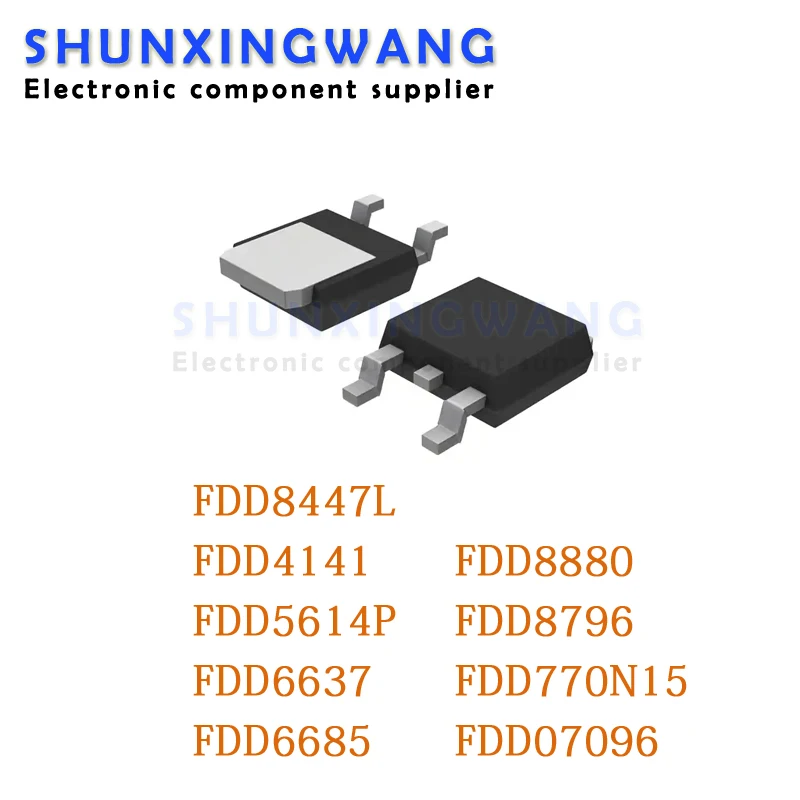 10PCS FDD8447L TO-252 FDD8447 MOS FET transistor FDD4141 FDD5614P FDD5614 FDD6637 FDD6685 FDD8880 FDD8796 FDD770N15A FDD07096