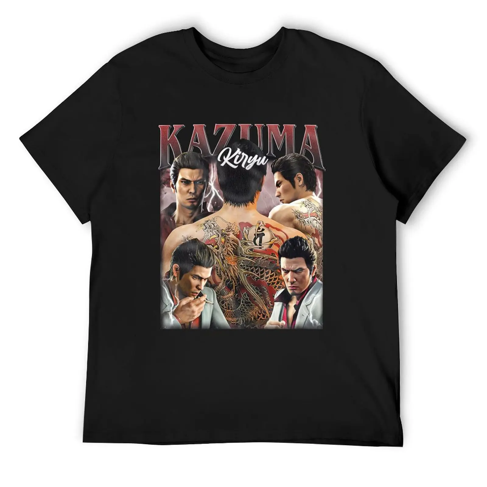 Kazuma Kiryu Vintage Bootleg Style T-Shirt vintage rapper graphic tees tee shirts for men