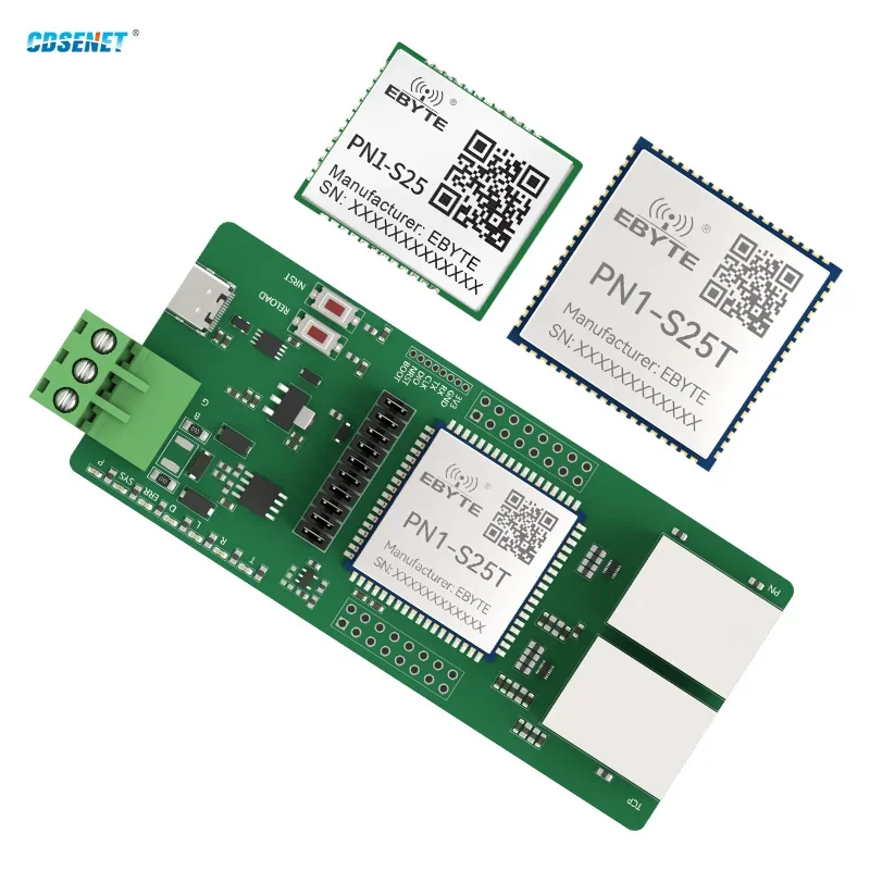 PN1-S25 Series Profinet-Modbus Gateway Module CDSENET 2 Serial Ports RS485 RS422 Industrial Grade Modbus RTU TCP Master Slave