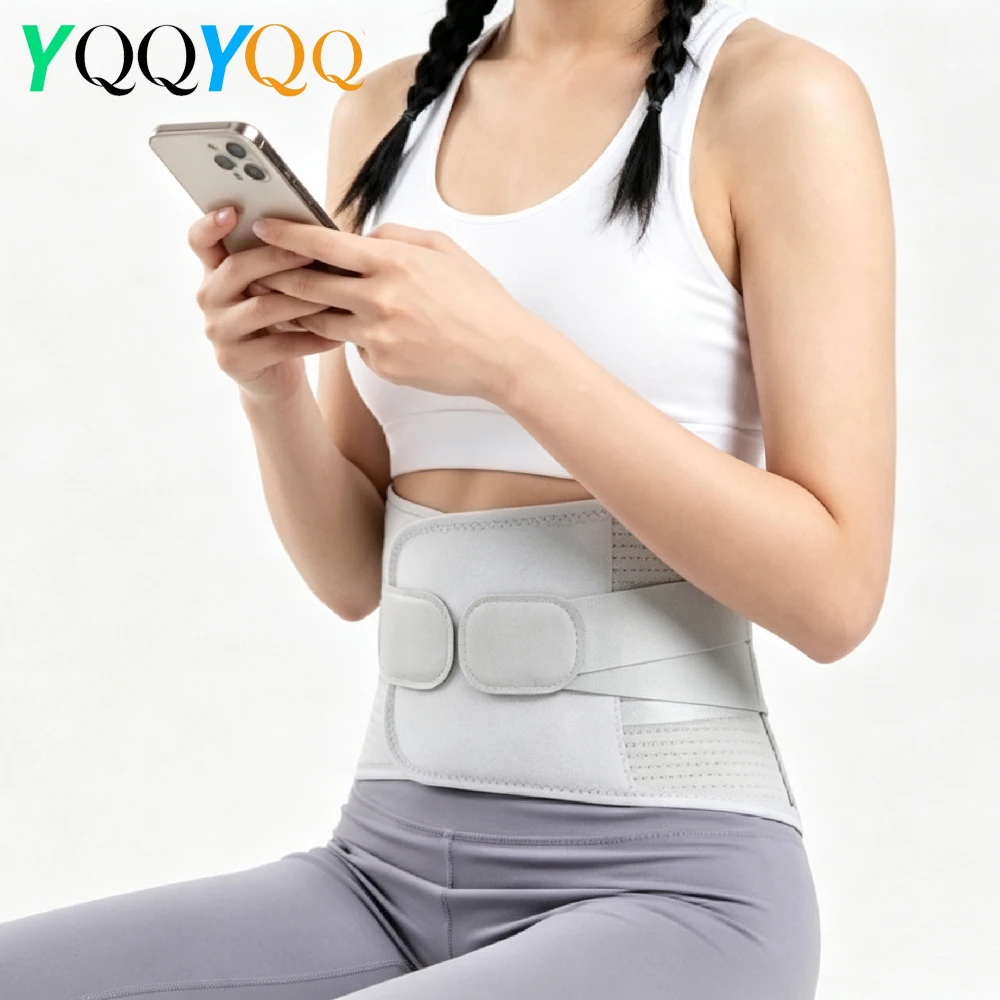 Adjustable Lumbar Support Waist Back Brace, Lower Back Pain Relief Belt for Sciatica Scoliosis Herniated Disc