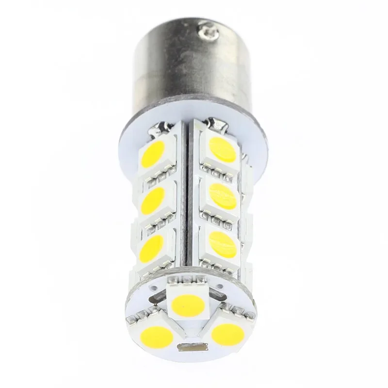 

1156 LED BUBL P21W BA15S 12V 24V 18LED 5050SMD BULB vehicle tail lights brake lights reverse lights turn signals side 2pcs/lot