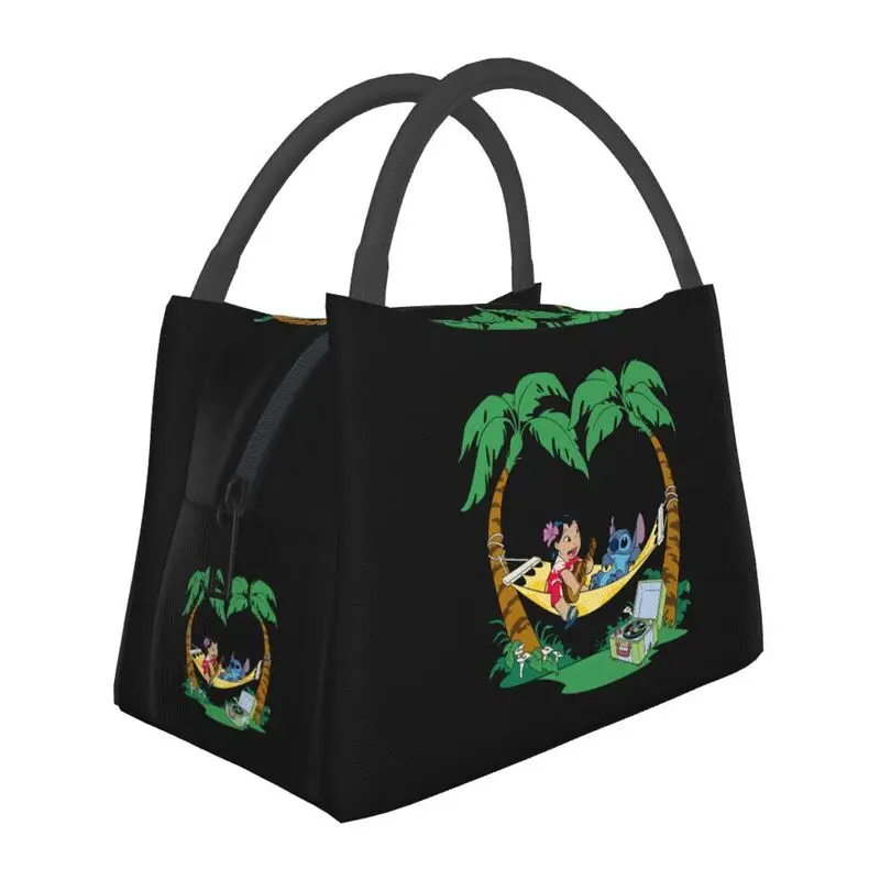 

Cartoon Animation TV Stitch Portable Lunch Box Women Waterproof Cooler Thermal Food Insulated Lunch Bag Office Pinic Container