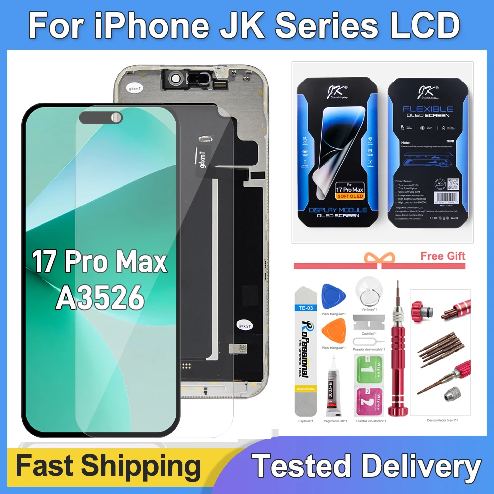 jk-oled-display-for-iphone-17-pro-max-12-13-14-15-lcd-3d-touch-screen-digitizer-compatible-for-iphone-16-pro-and-12-pro-models