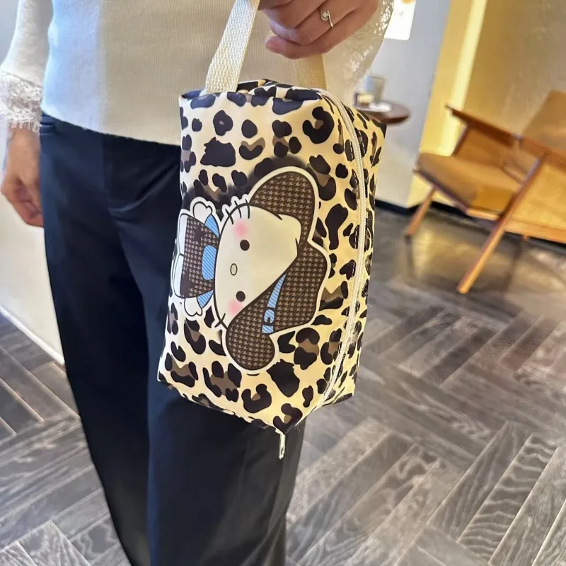 الحلو مرحبا كيتي أنيمي Kawaii سانريو Ins حقيبة يد الموضة لطيف الكرتون المحمولة سعة كبيرة السفر حقيبة التخزين الهدايا #2