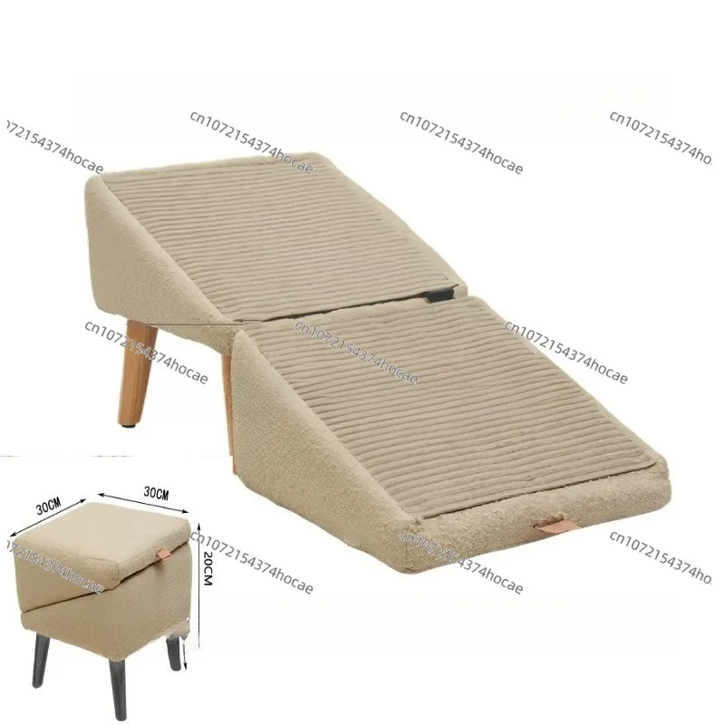 Split dog staircase ramp dual-purpose wooden footstool suitable for large, medium and small dogs