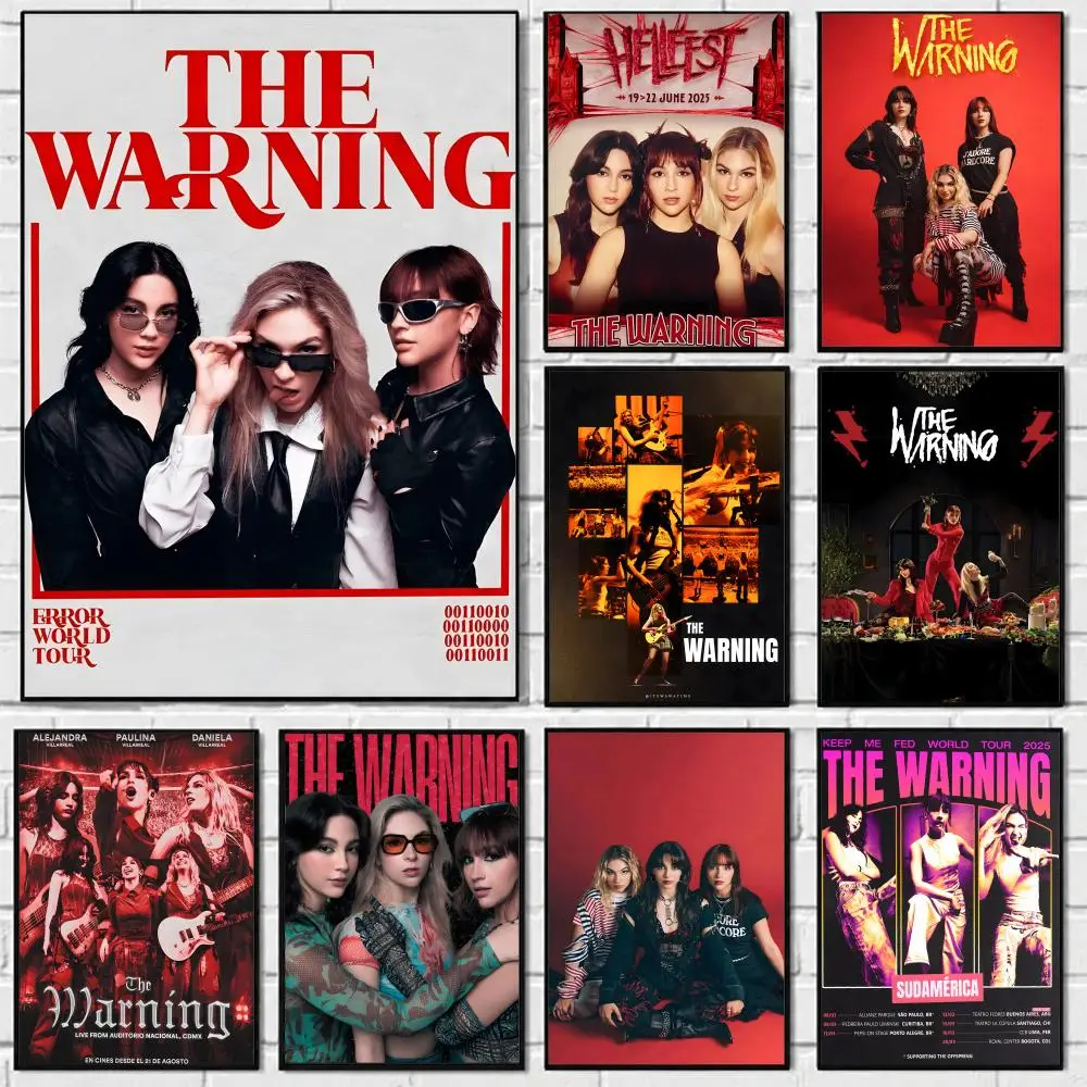 Rock Band T-The Warning Poster Self-adhesive Art Waterproof Paper Sticker Coffee House Bar Room Wall Decor