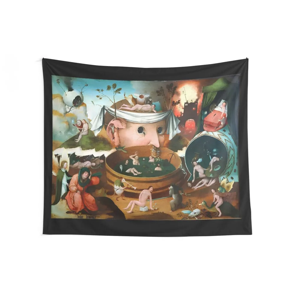 

Hieronymus Bosch - Tondal's Vision Tapestry Bedroom Decor Aesthetic Decorative Wall Home And Comfort Decor Tapestry