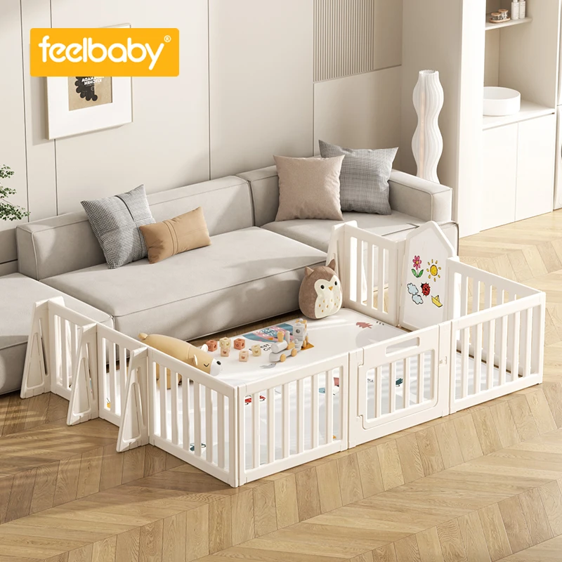 

Детский манеж-ограждение Feelbaby Modern Vertical Fence из HDPE-пластика: безопасный, экологичный, для дома, спортзала, школы, детской комнаты, спальни, больницы
