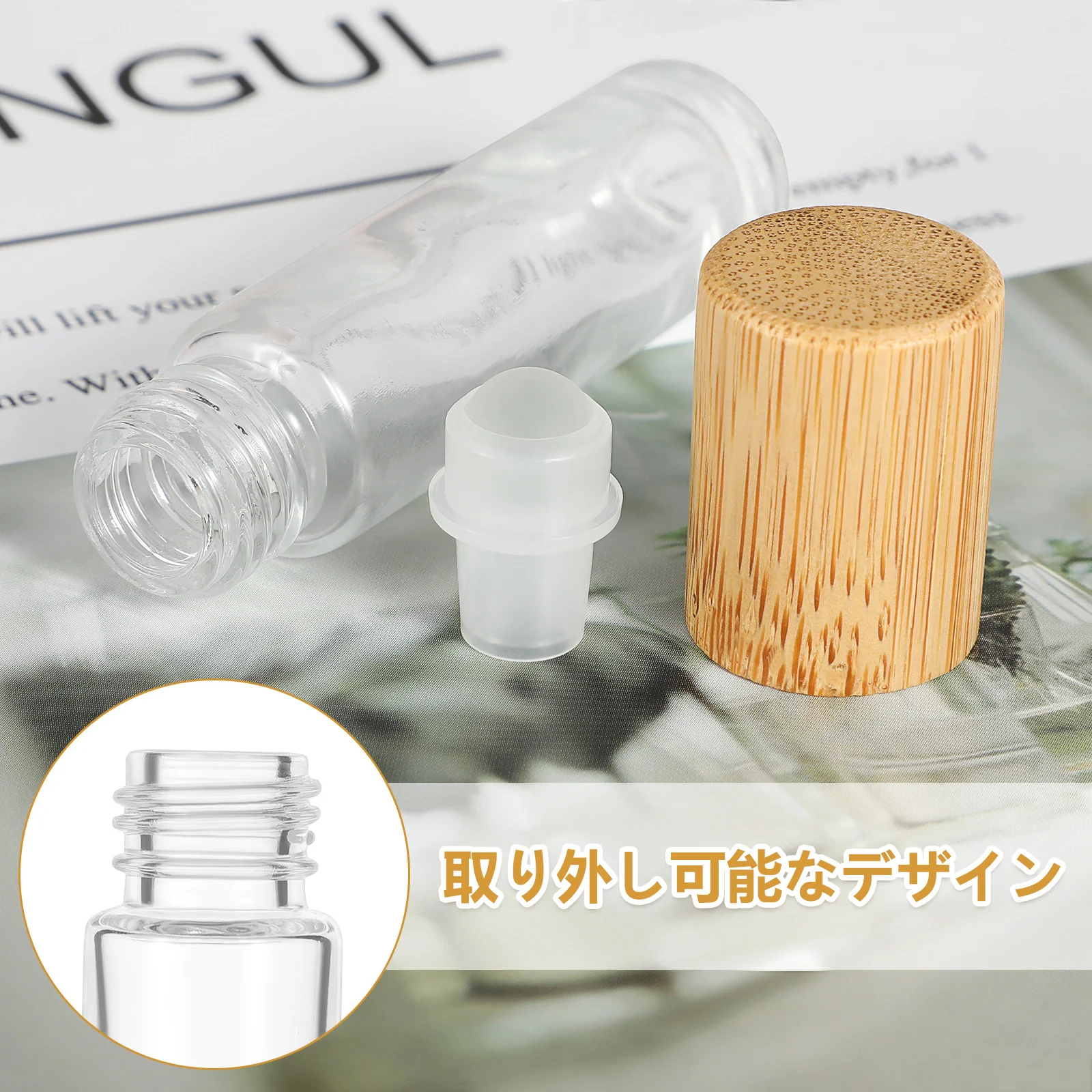 زجاجات الزيوت العطرية 10 مل قابلة لإعادة الملء، 10 قطع من حاويات الكرات الدوارة الزجاجية لحلول مزيل العرق السائل المحمول للسفر