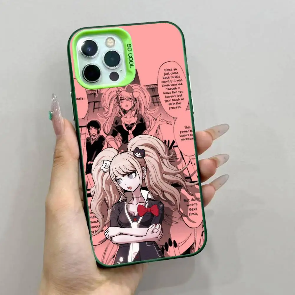 حافظة هاتف دانغانرونا شياكي نانامي لهاتف أبل 11 12 13 14 15 16Pro Max Plus حافظة هاتف مطلية