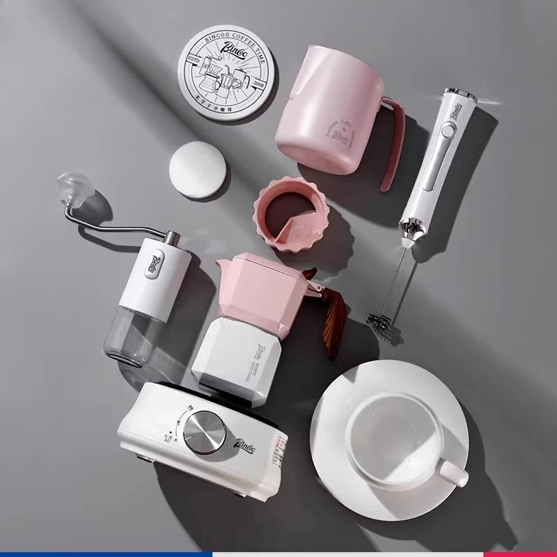 

Double Valve Mocha Pot Household Coffee Pot Electric Ceramic Stove Extraction Italian Coffee Utensils Set