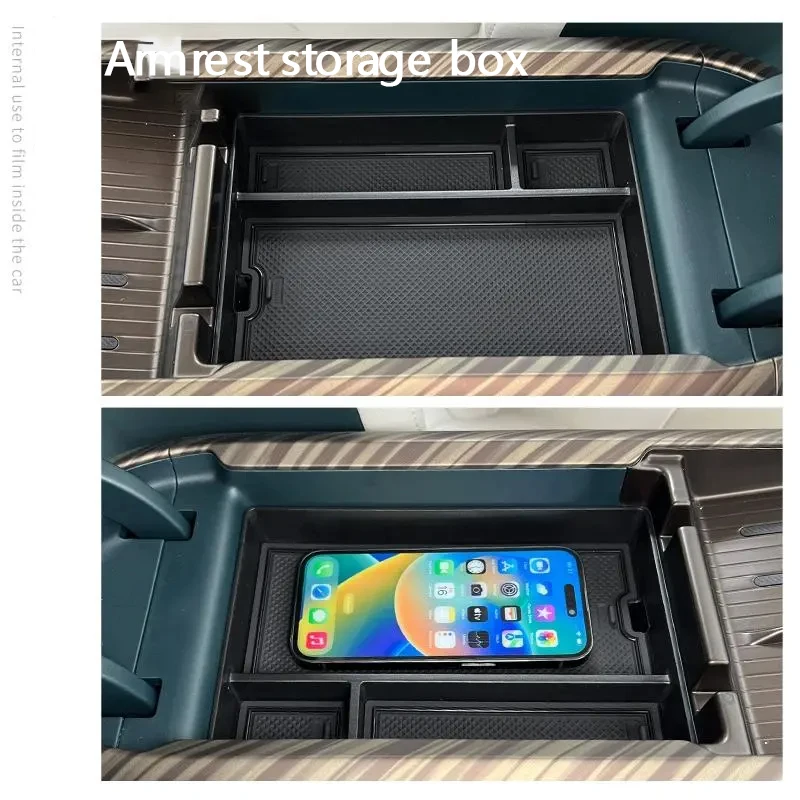 For Baojun Yunduo EQ100 2023 2024 2025 Indoor Central Upper Layer Console Car Armrest Storage Box Holder Interior Car Accessorie