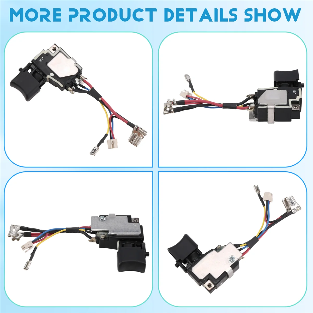 Interruttore A64Z per Makita 6507228 650722 -8 6502414 6507032   TD134DX2 DTD134 BTD134 BTD146 DTD146 BTD146Z BTD134Z TD134D Interruttore