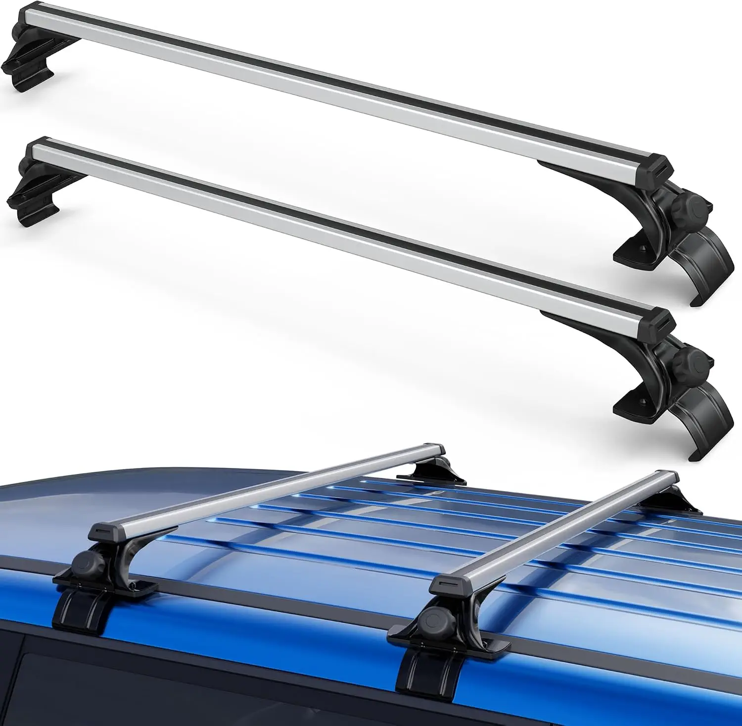 Universal Roof Rack Cross Bars for Cars, 48 Inch, 165 lbs Load Capacity