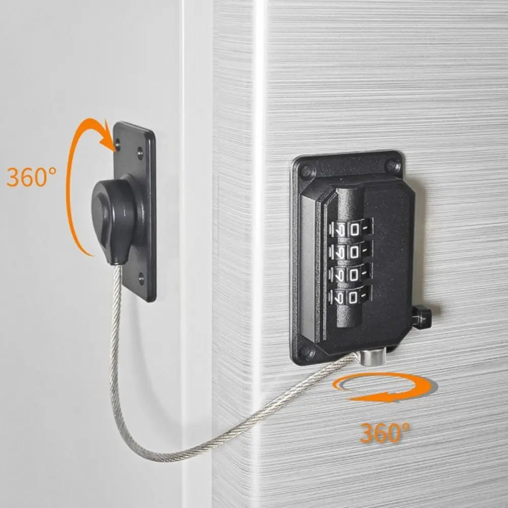 Anti-pinch Hand Safety Lock No Drilling Adjustable Cabinet Lock Unisex Protection Refrigerator Door Coded Lock for Home