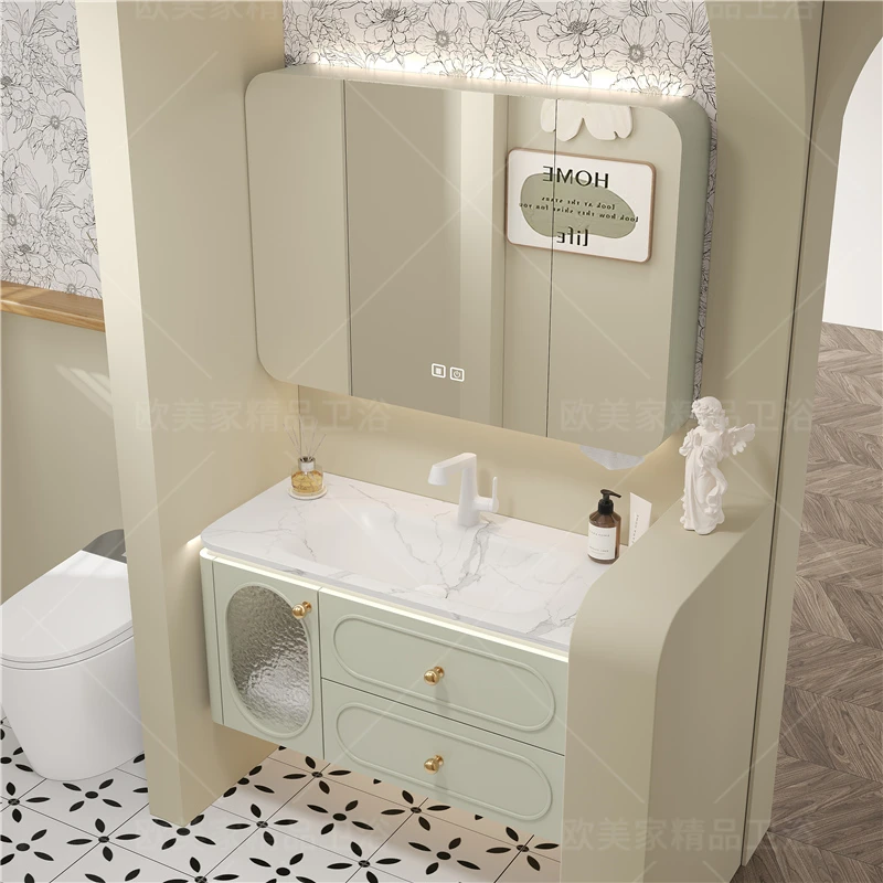 Modern Skincare Cupboard Decorations Luxury Partitions Space Saver Display Bathroom Cabinet Toilet Gabinete Trendy Furniture