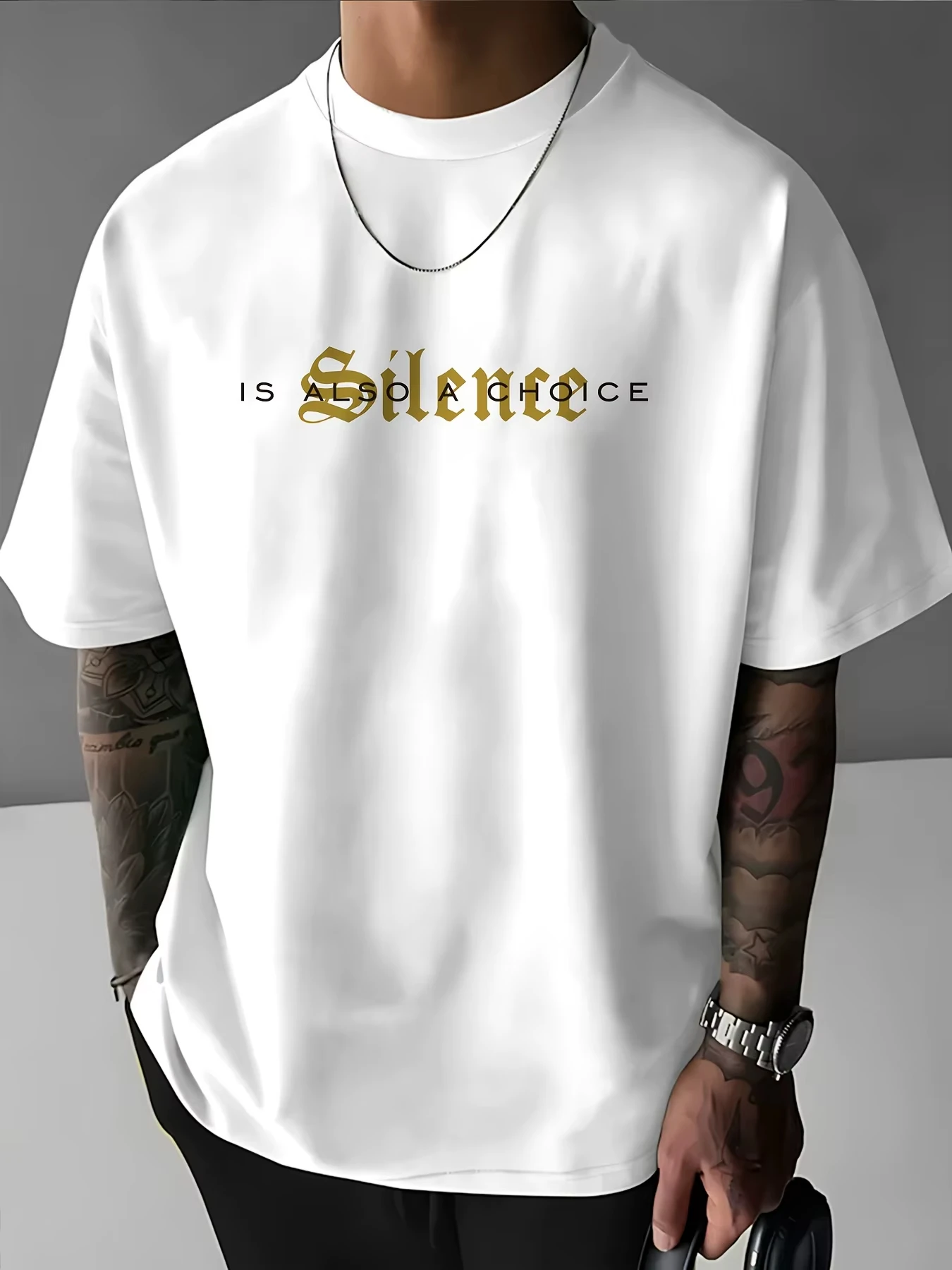 Personalized Dark Letter Print 100% Cotton Men Woment T-shirt Summer Autumn Daily Outdoor Sports Party Casual Loose Short Sleeve