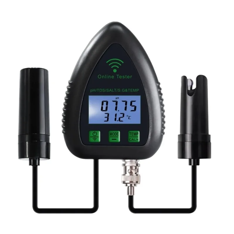 

Online monitor WIFI five-in-one PH meter hydroponic plant tester, mobile phone remote monitor