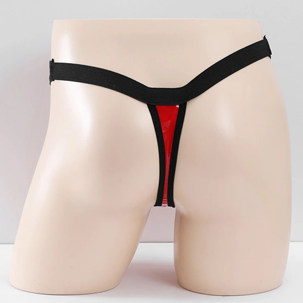 Comfortable Men's Low Waist Underpants Thong Breathable Pouch Design Soft Nylon Spandex Fabric for Everyday Wear