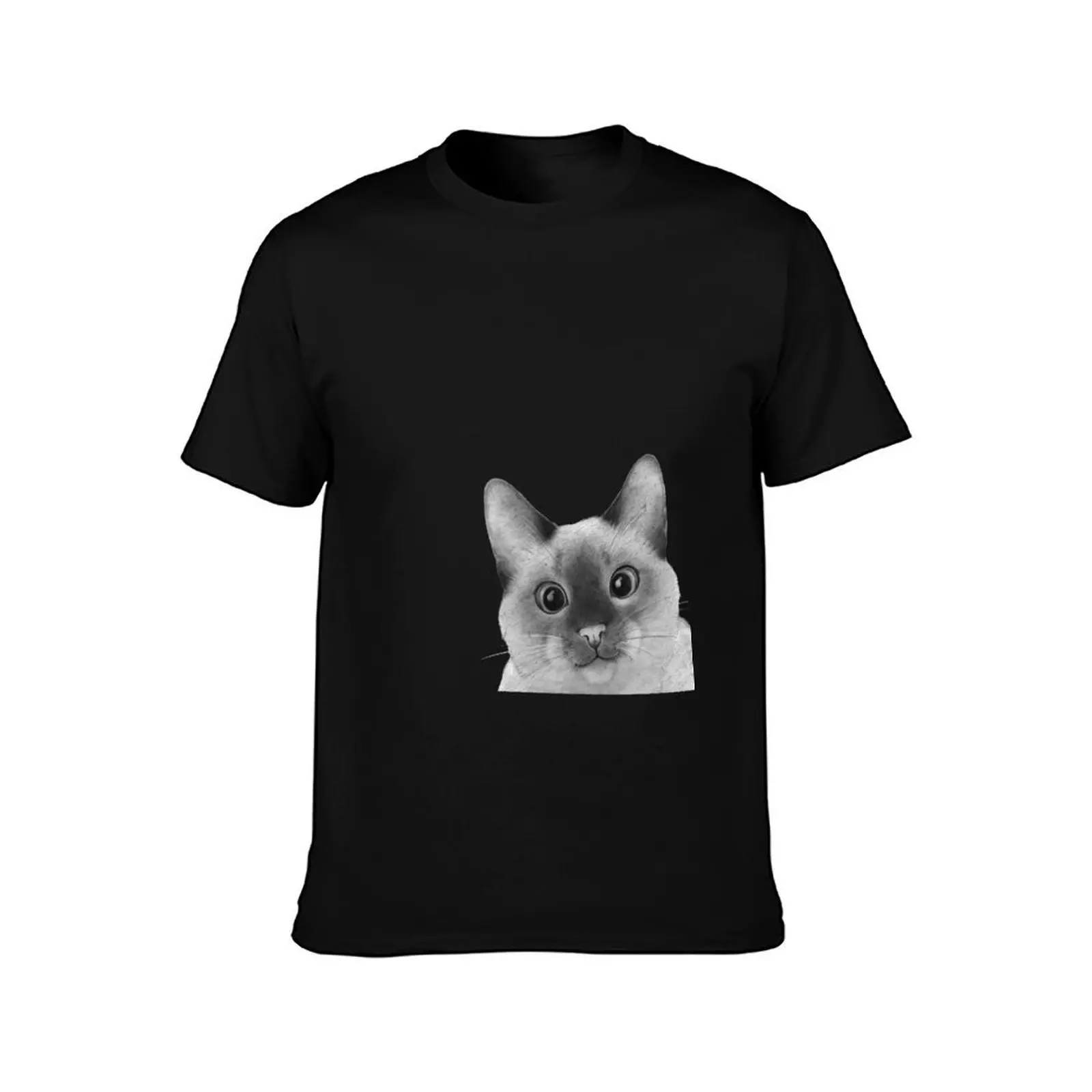 Siamese sneak-a-peek T-Shirt Summer Fashion Casual Tee Shirt T-Shirt