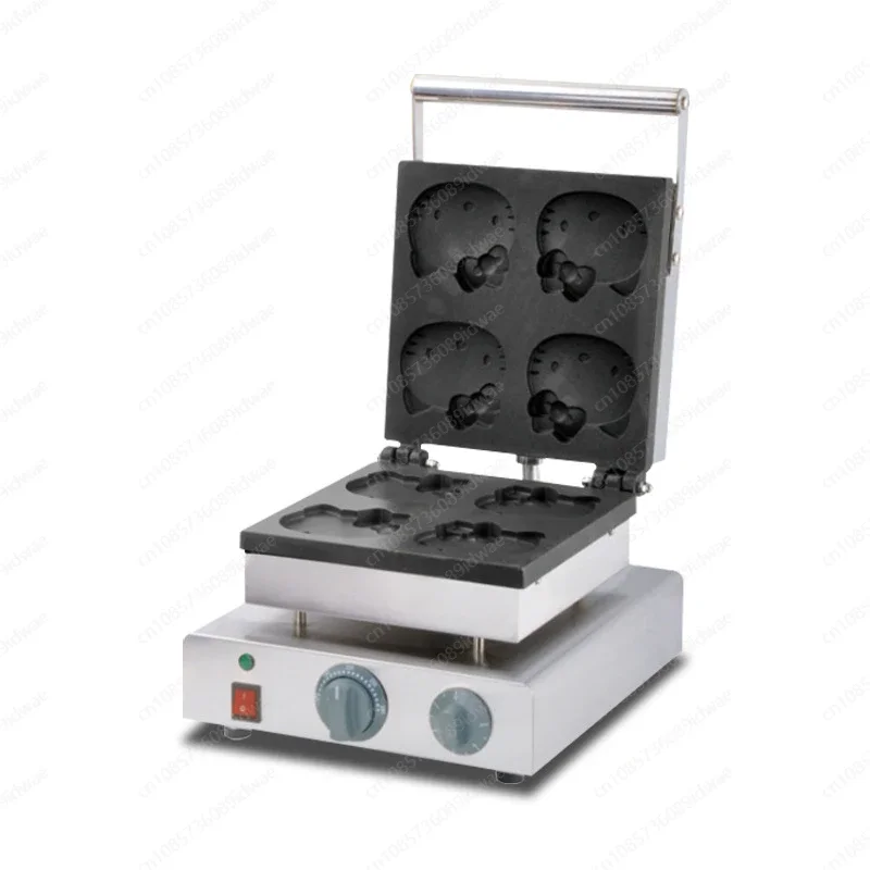 Commercial Electric Machine Cat Waffle Stove Muffin Baking Machine Electric Waffle American Waffle Machine Snack Equipment
