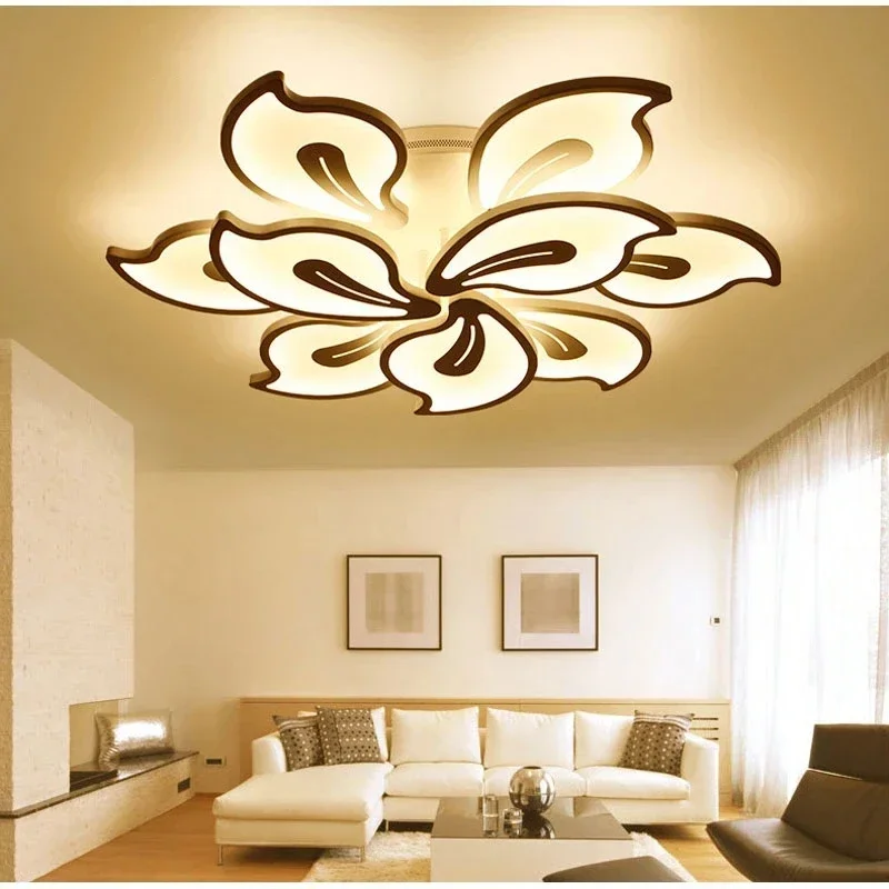 

Modern Led Ceiling Light Luxury Dimmer for Living Room Bedroom Kitchen Accesories Home Decor Flush Mount Indoor Lighting Fixture
