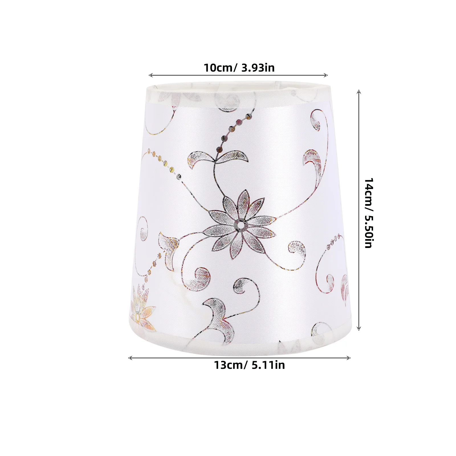 

Retro Bedside Lamp Shades Small Nightstand Cloth Light Cover Accessories Drum Lampshades Silver Fabric Home Lamp Cover