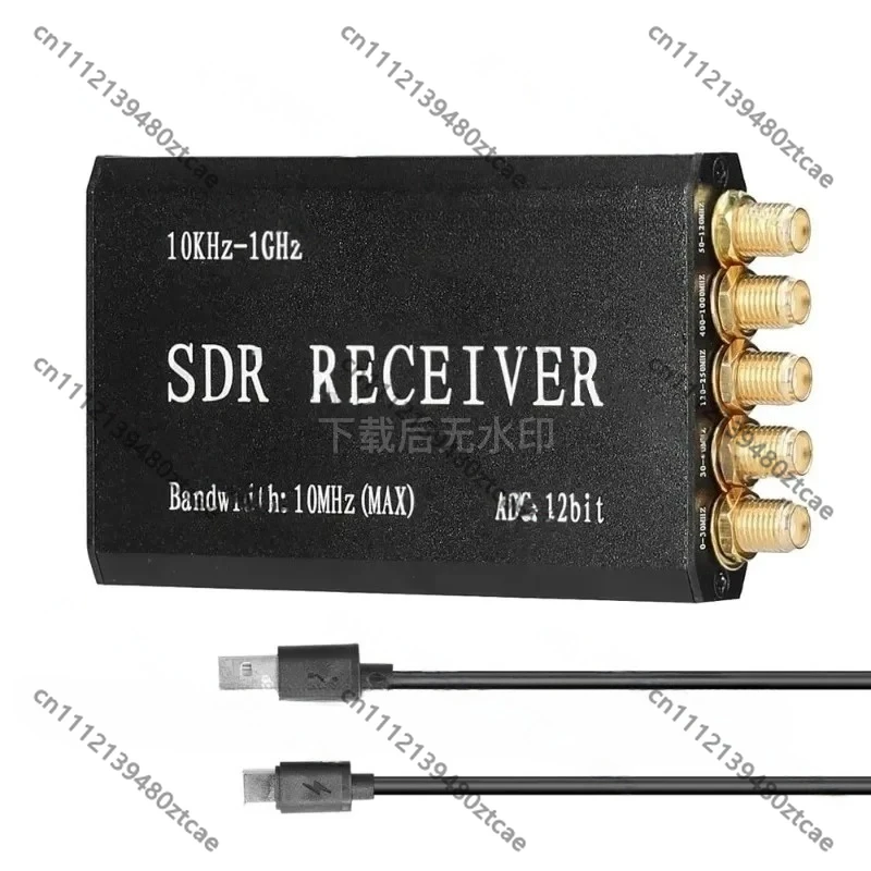 10K-1GHz SDR Radio Receiver 10MHz Bandwidth AM FM SSB SSTV with Shell Data Cable