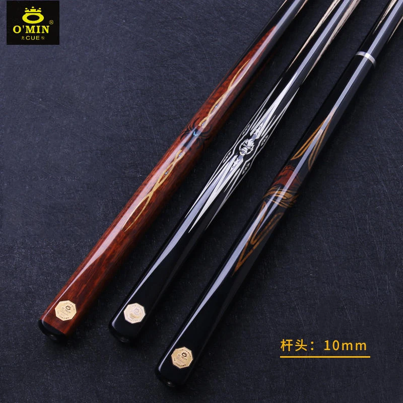 New Arrival OMIN Snooker Cue Stick 10mm Tip Size 3/4 Split One Piece Cue Stick