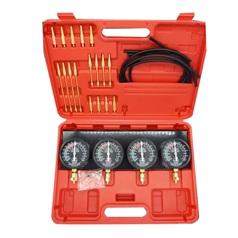 Dört Silindirli Vakum Karbüratör Senkronizatör Sync 4 Ölçer Motosiklet Dengeleyici Vakum Ölçer Senkron Vakum Masası