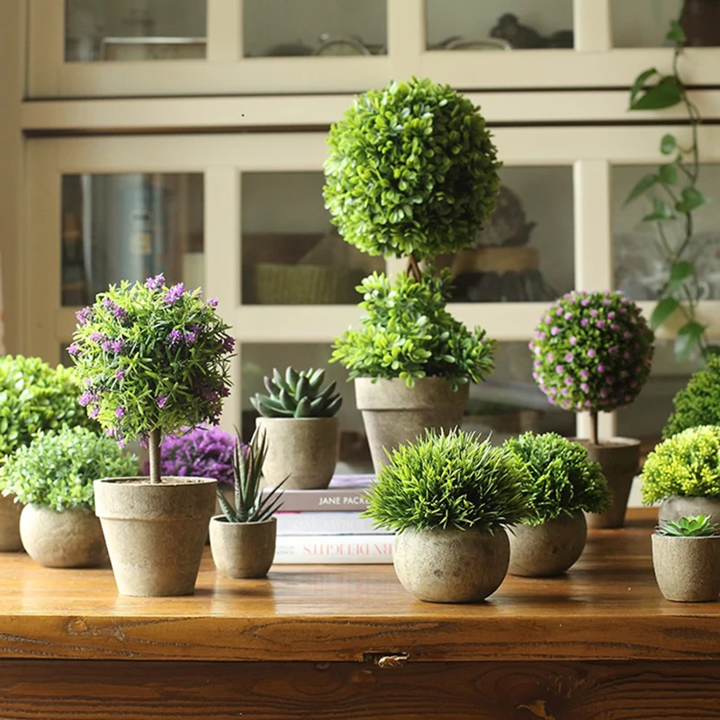 Sztuczne rośliny Bonsai symulowane drzewo plastikowy kwiat rośliny doniczkowe ozdoba stół do pokoju domu biurko dekoracja zewnętrzna ogrodowych